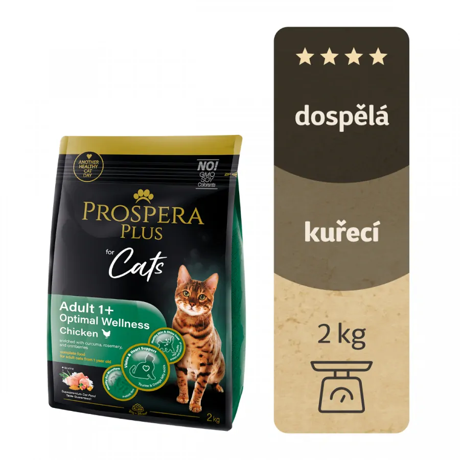 Krmivo Prospera Plus Adult 1+ Chicken Optimal Wellness 2kg