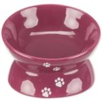 Miska Trixie zvýšená, ergonomická, keramická, vínová 0.15 l/ø 13 cm