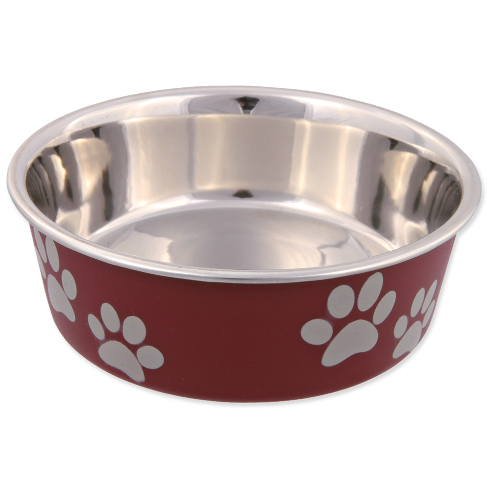 Miska TRIXIE nerezová - plastový povrch 14 cm