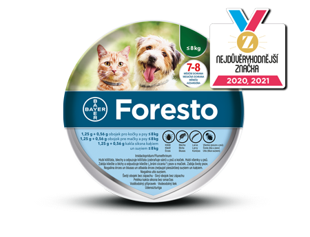 Foresto 1,25 g + 0,56 g obojek pro kočky a psy ≤ 8 kg