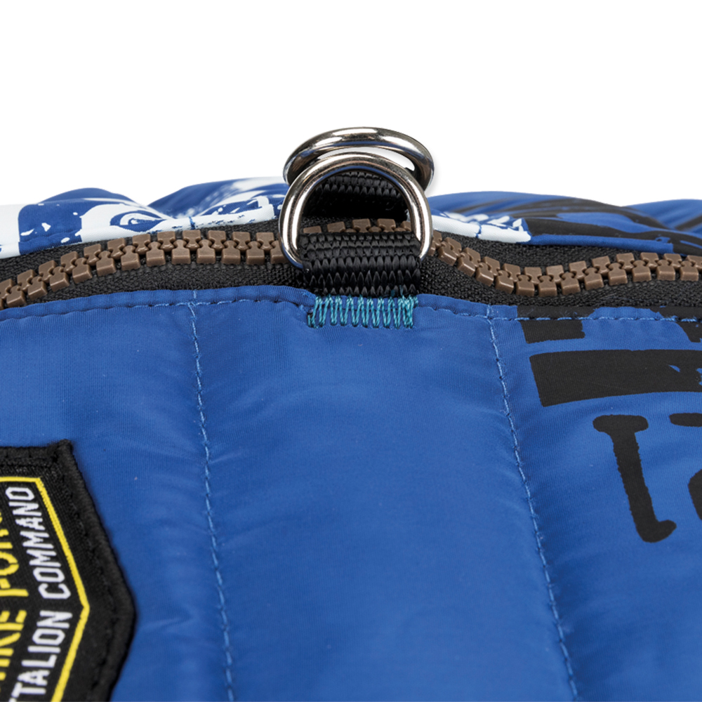 Bunda TRIXIE Saint-Malo s integrovaným postrojem modrá M