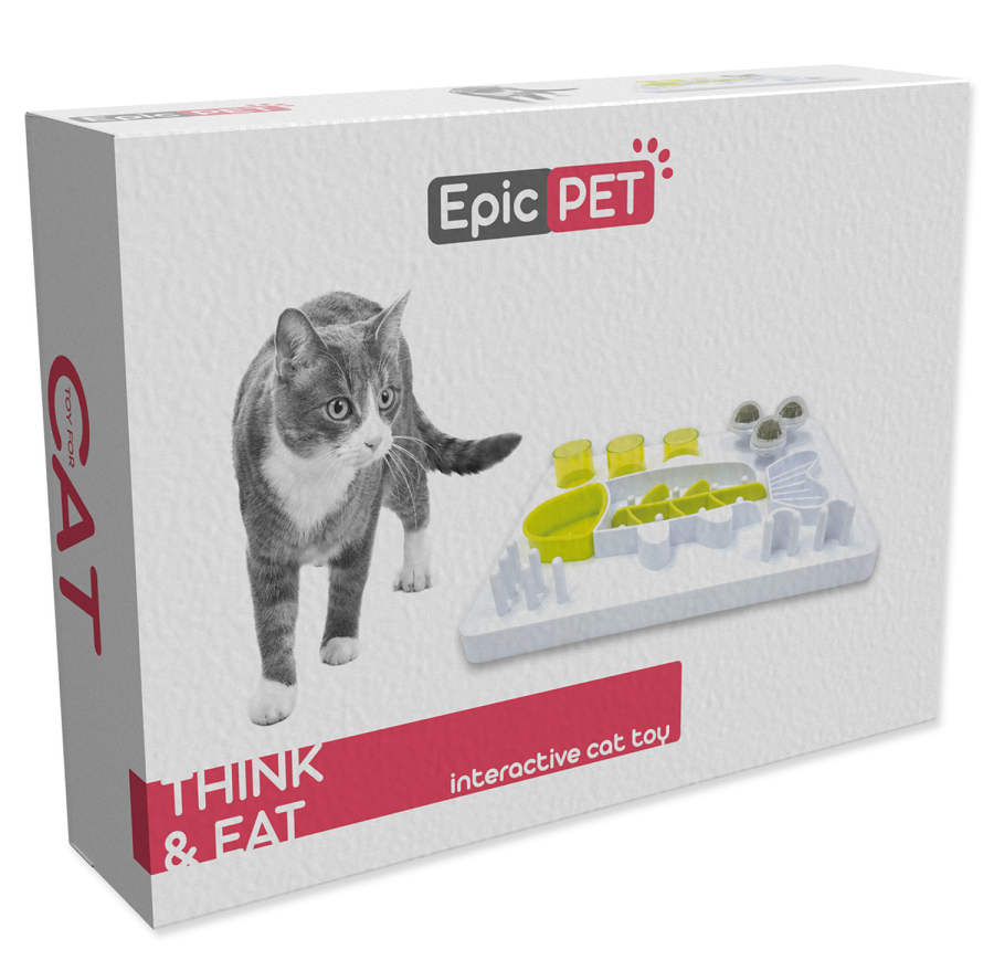 Interaktivní hračka Epic Pet Think & Eat pro kočky 30cm