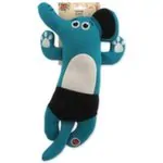 Hračka Dog Fantasy Water Float slon pískací a plovoucí turkysová 34cm