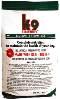 K-9 SELECTION GROWTH FORMULA 12 kg 