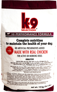 K-9 SELECTION HI-PERFORMANCE FORMULA 20 kg 