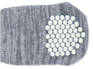 Ponožky TRIXIE protiskluzové šedé S-M