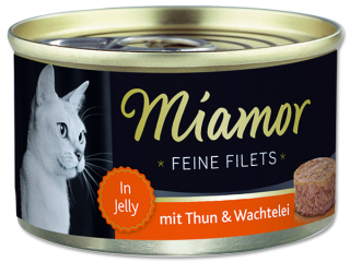 Konzerva MIAMOR Feine Filets tuňák + křepelčí vejce v želé 100g