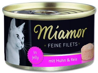 Konzerva MIAMOR Feine Filets kuře + rýže v želé 100g