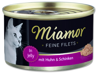 Konzerva MIAMOR Feine Filets kuře + šunka v želé 100g
