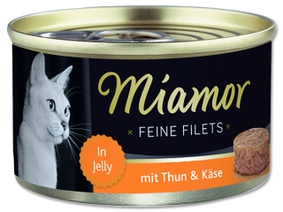 Konzerva MIAMOR Feine Filets tuňák + sýr v želé 100g