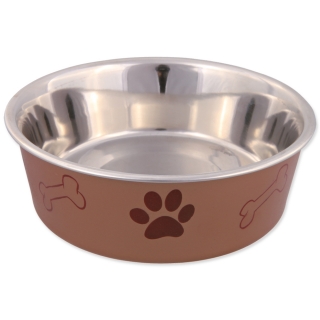 Miska TRIXIE nerezová - plastový povrch 14 cm