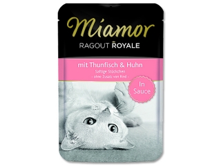 Kapsička MIAMOR Ragout Royale tuňák + kuře ve šťávě 100g