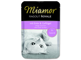 Kapsička MIAMOR Ragout Royale kachna + drůbež ve šťávě 100g