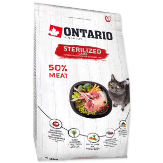 Ontario Cat Sterilized Lamb 2kg 