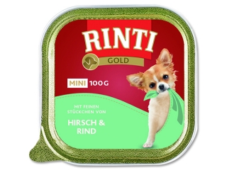 Vanička RINTI Gold Mini jelen + hovězí 100g