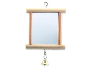 Hračka BIRD JEWEL zrcátko s rolničkou 13 cm 