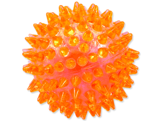 Hračka DOG FANTASY míček pískací oranžový 6 cm 