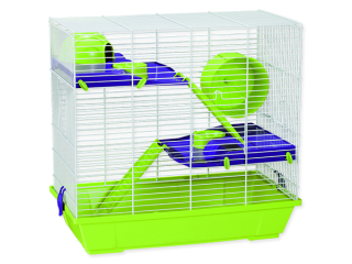 Klec SMALL ANIMALS Jakub bílo-zelená s výbavou 