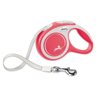 Vodítko FLEXI New Comfort páska červené M - 5 m