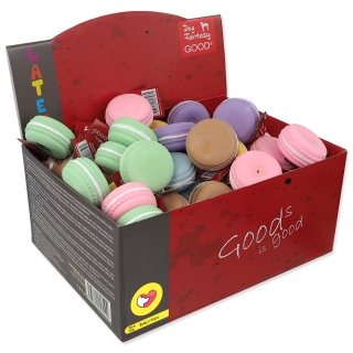 Displej hračky DOG FANTASY Latex Macaroon 6 x 10 ks 60ks