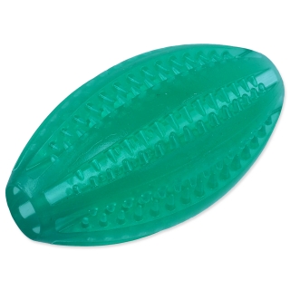 Míček DOG FANTASY DENTAL MINT rugby zelený 9cm