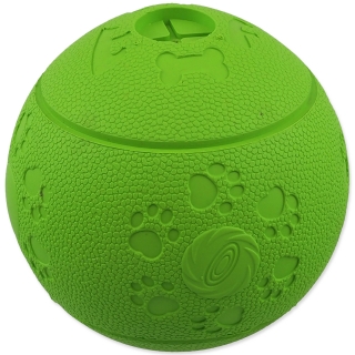 Míček DOG FANTASY na pamlsky zelený 8cm