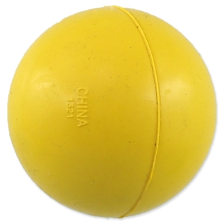 Míček DOG FANTASY tvrdý žlutý 6cm
