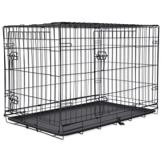Klec DOG FANTASY skládací černá XXL - 2x dveře
