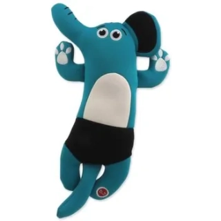 Hračka Dog Fantasy Water Float slon pískací a plovoucí turkysová 34cm