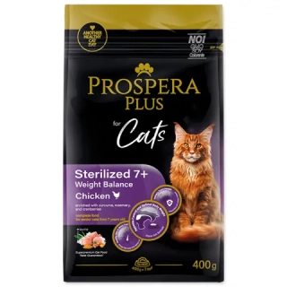 Krmivo Prospera Plus Sterilized 7+ Chicken Weight Balance 0,4kg