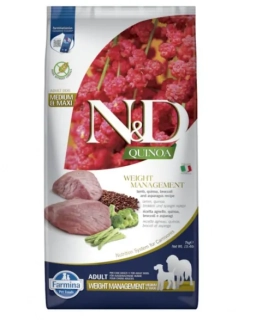 N&D Quinoa Dog Weight Management Medium/Maxi Lamb&Broccoli 7kg