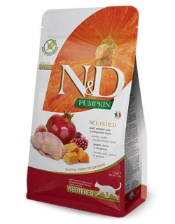 N&D GF Pumpkin CAT NEUTERED Quail & Pomegranate 1,5kg