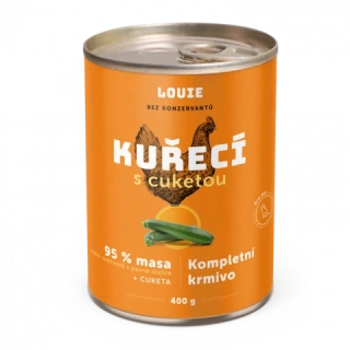 Konzerva Louie kuřecí s cuketou, vitamíny a minerály 400g