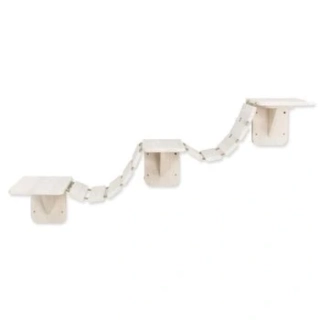 Most Trixie k připevnění na stěnu bílá 150x30cm