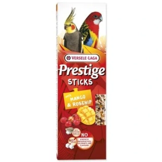 Tyčinky Versele-Laga Prestige velký papoušek s mangem a šípkem 140g 2ks