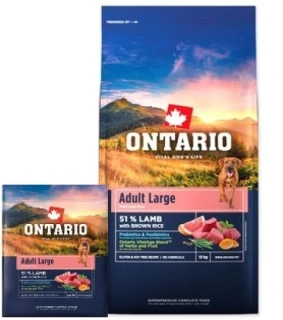 Ontario Adult Large Lamb & Brown Rice 12 kg