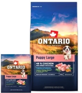 Ontario Puppy & Junior Large Chicken & Sweet Potatoes 12 kg