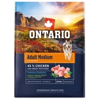 Ontario Adult Medium Chicken & Sweet Potatoes 2,25 kg