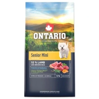Ontario Senior Mini Lamb & Brown Rice 6,5 kg