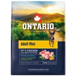 Ontario Adult Mini Chicken & Sweet Potatoes 2,25 kg