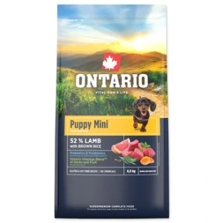 Ontario Puppy Mini Lamb & Brown Rice 6,5 kg