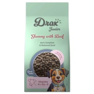 Krmivo Drax Junior Dog s hovězím 3kg