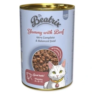 Konzerva Beatrix Adult s hovězím 415g