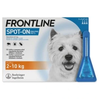 Frontline Combo spot-on pro psy S (2-10kg) - 3 ks