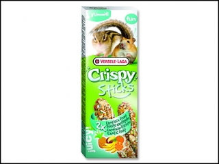 Tyčinky VERSELE-LAGA Crispy s exotickým ovocem pro křečky a veverky 110g