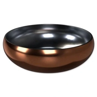 Miska Dog Fantasy s dvojitou stěnou rosegold 16cm, 800ml
