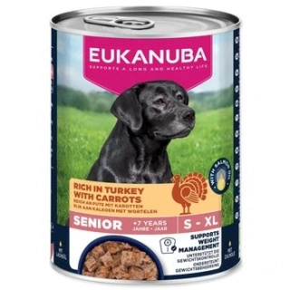 Konzerva EUKANUBA Senior bohatá na krůtí s mrkví 400 g