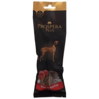 Pochoutka Prospera Plus Hovězí a surová kůže kroucená tyčinka 1ks 15cm