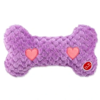 Hračka Dog Fantasy Cuddle kost nahřívací fialová 23 cm