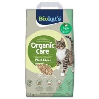 Podestýlka Biokat's Organic Care Plant Fibres Fresh 3,2kg